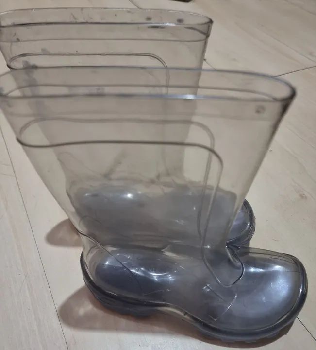 Galocha Infantil Transparente Com Brinde - Foto 2