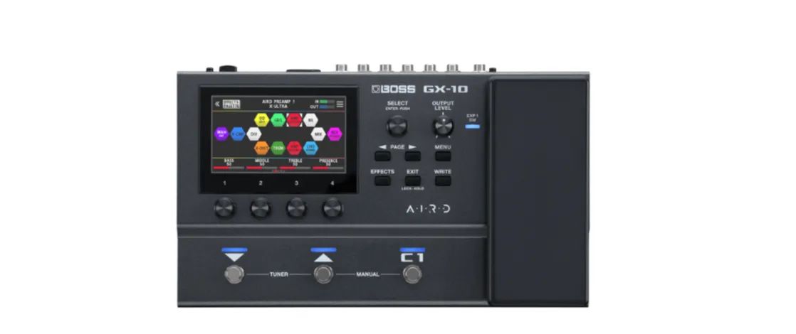 BOSS GX-10・BT-DUAL セット BOSS GX-10 | Processador de Efeitos para Guitarra e Baixo | BOSS