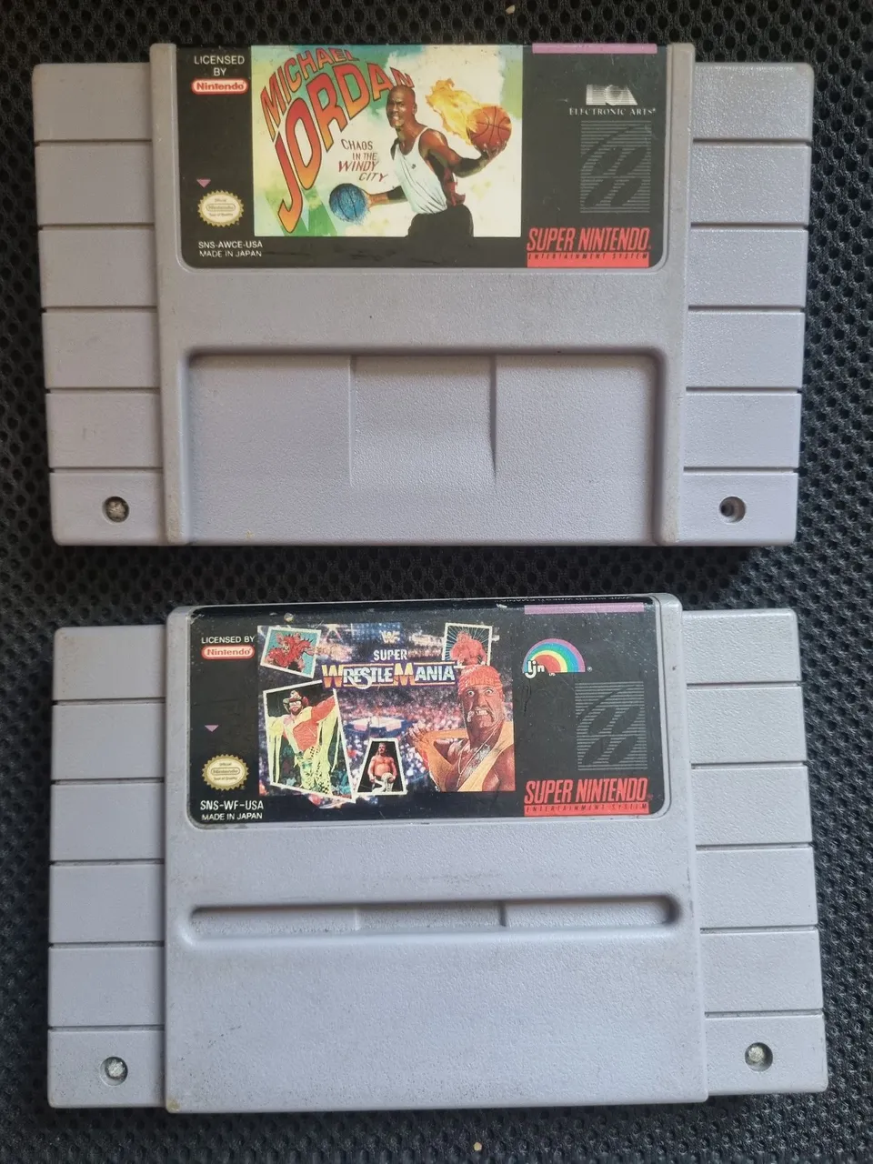 Jogos Super Nintendo - Michael Jordan & Wrestlemania