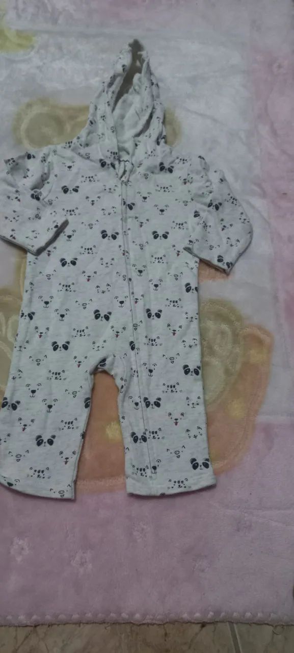Macacão de Bebê com Estampa de Ursos - Foto 6
