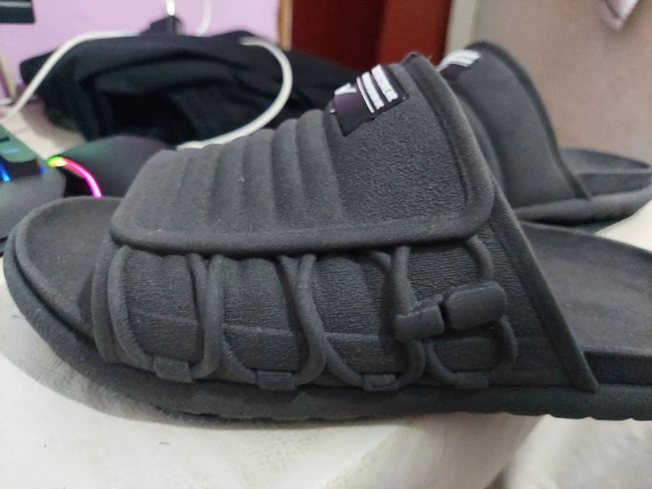 Sandália Slide Masculina Preta