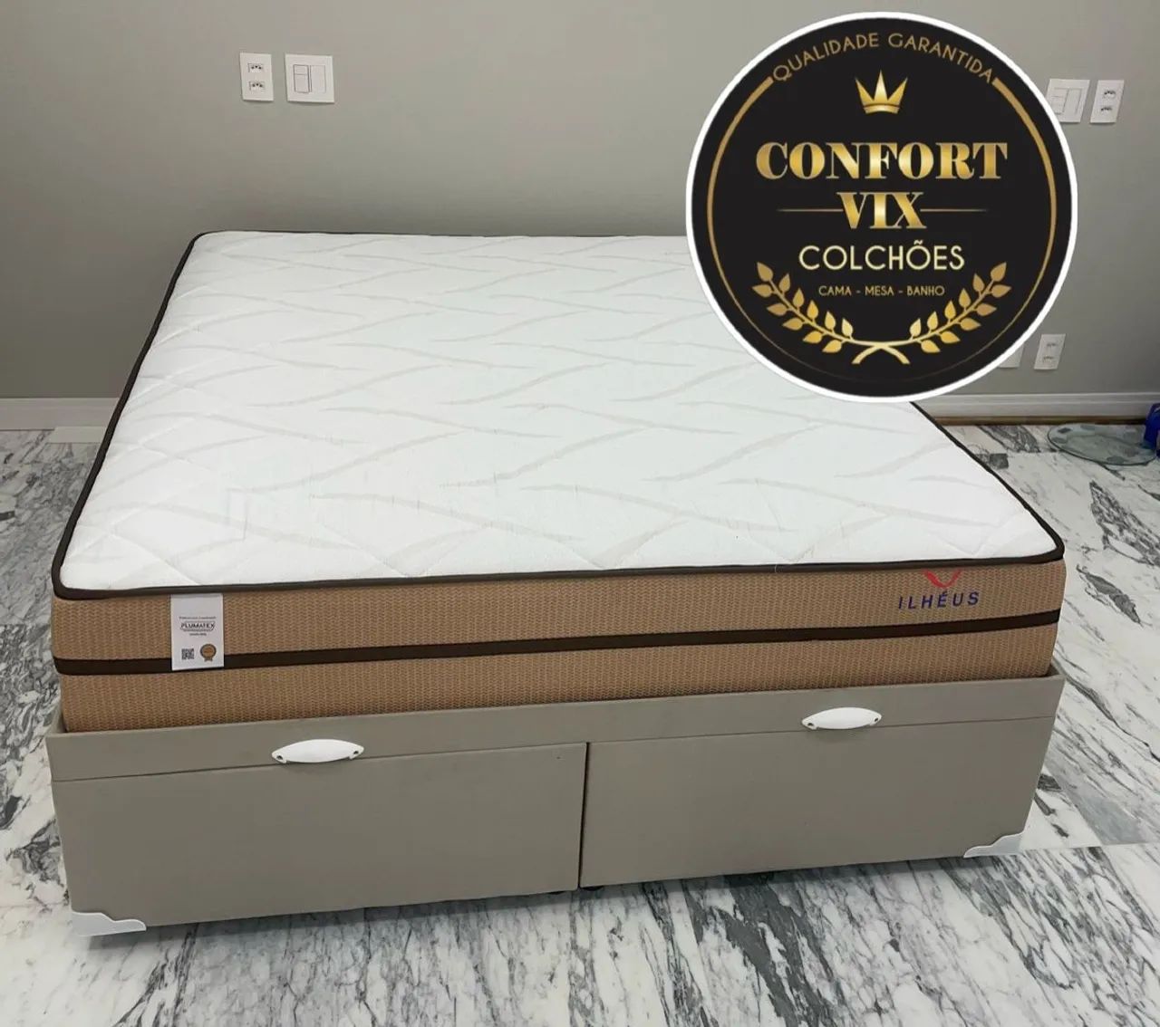 Cama  Box Queen Baú oferta.