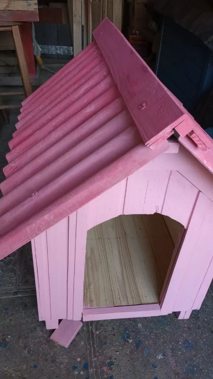Casinha de cachorro de madeira Média  - Foto 5