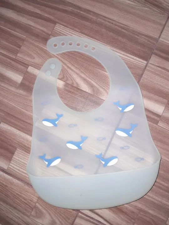 Babador de silicone infantil 