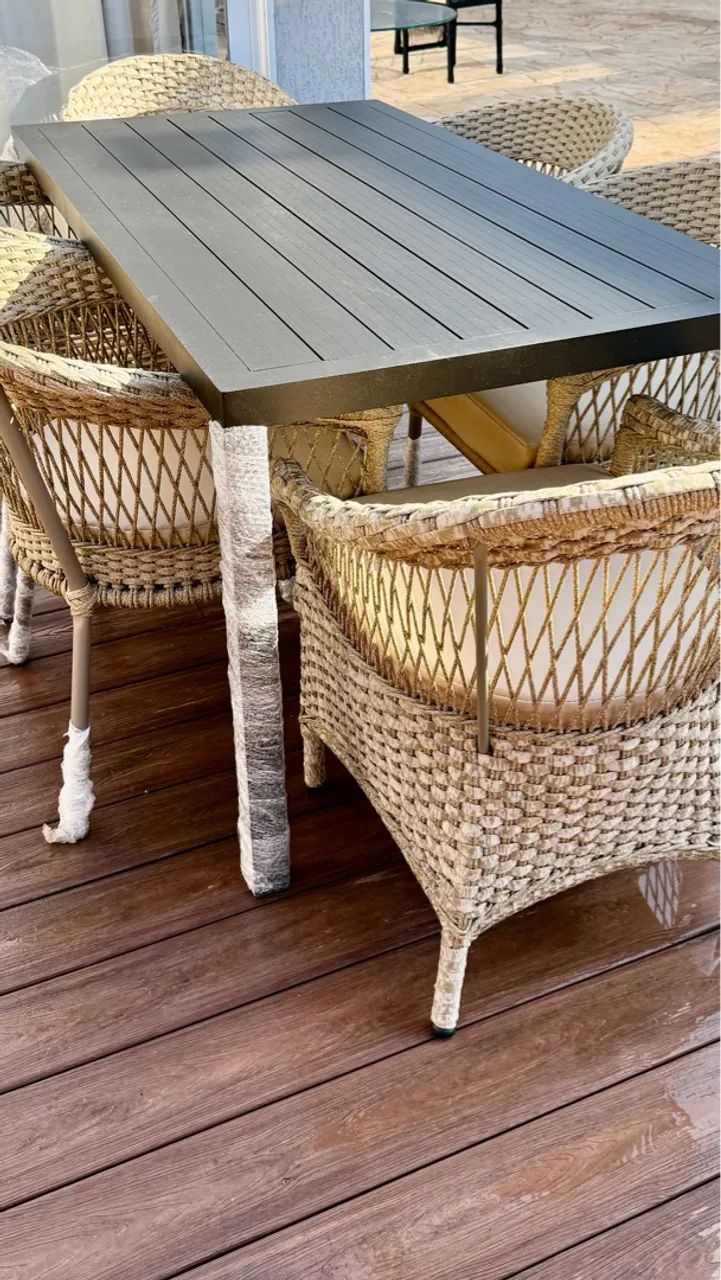 Conjunto de mesa de jantar com 6 cadeiras - Foto 5