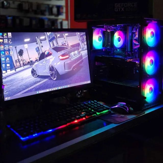 PC GAMER RYZEN 5 + MONITOR TECLADO E MOUSE