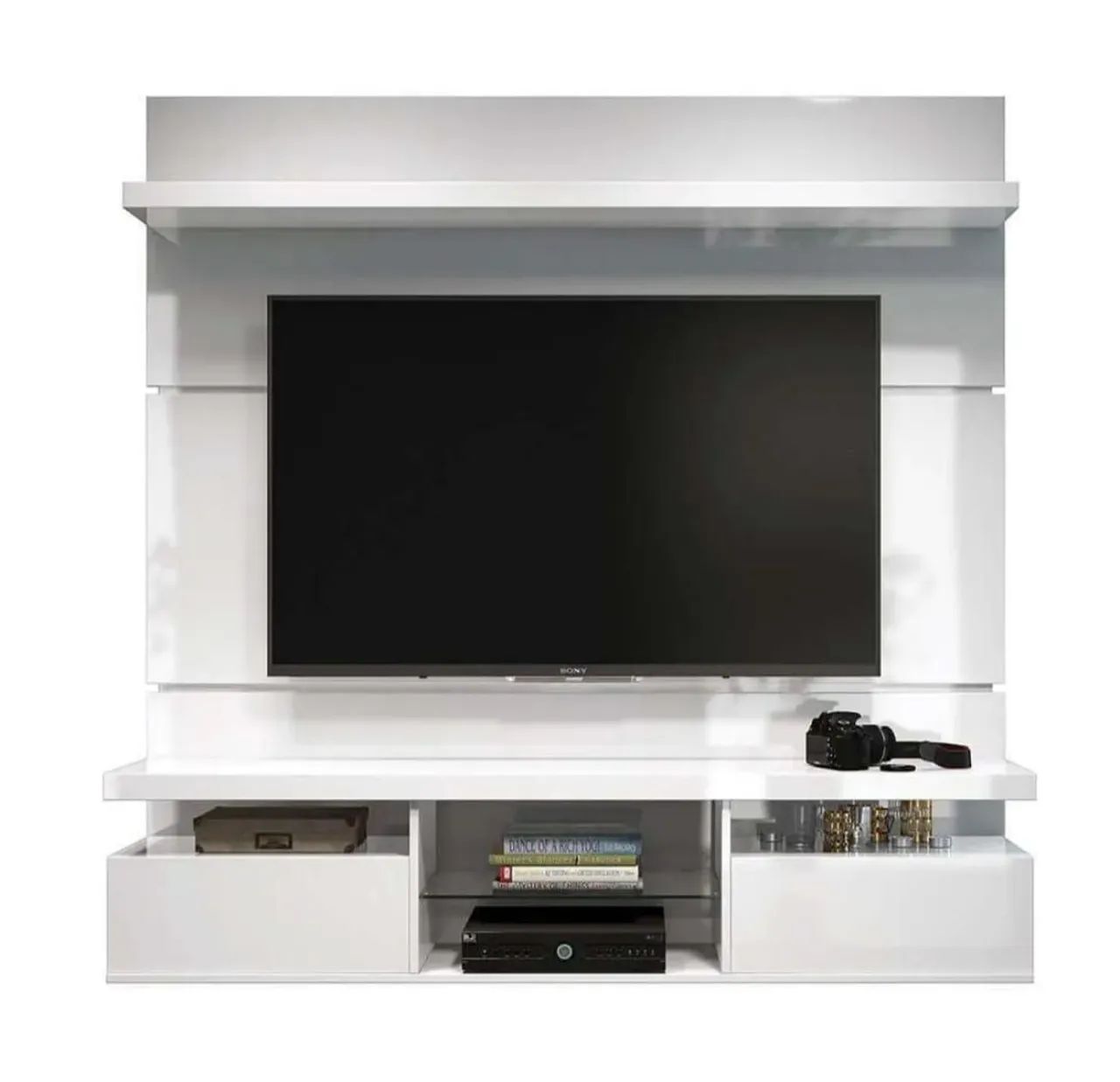 Wall-mounted TV rack
