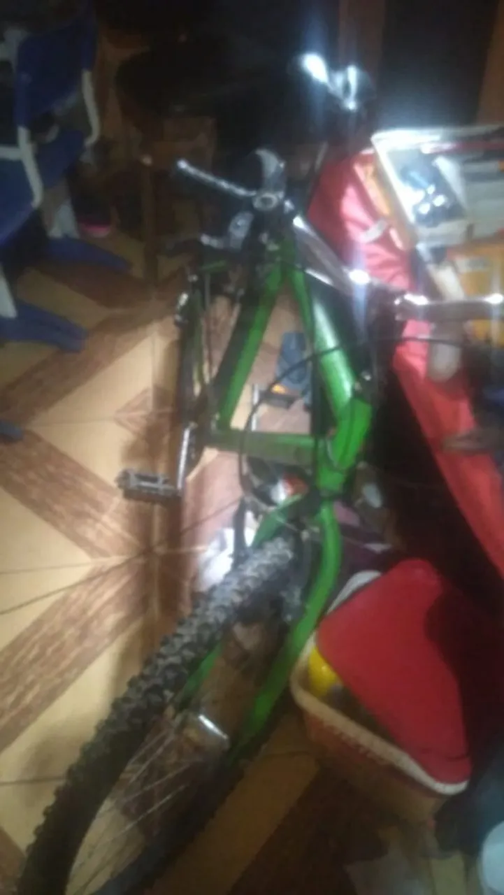 Bicicleta Verde - Ideal para Aventuras!