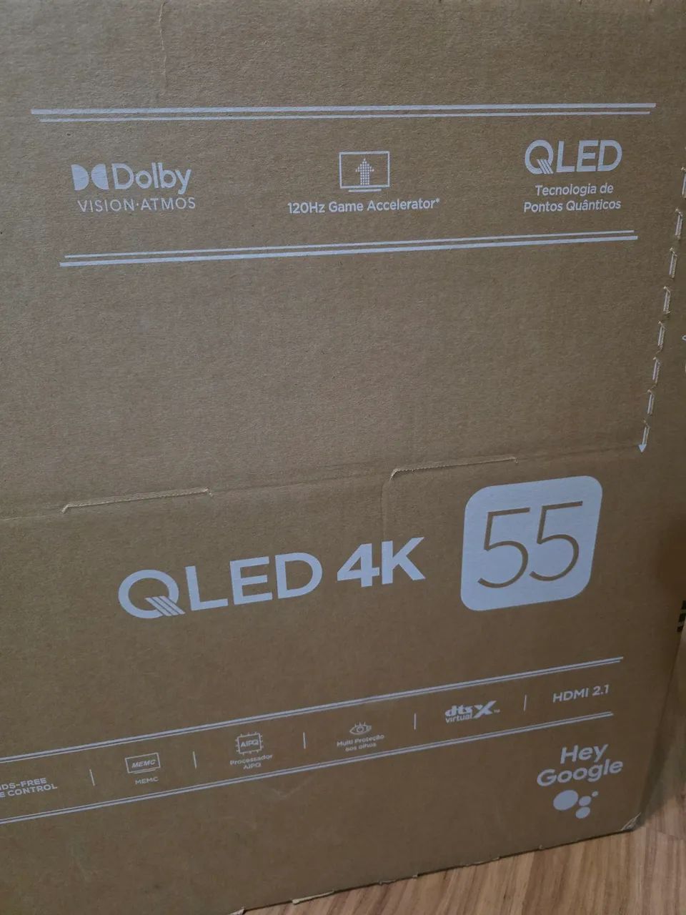 Smart TV 55" TCL QLED 4K - NEW, SEALED, INVOICE AND WARRANTY - Google TV64595431434499121