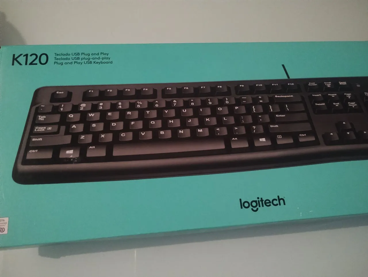 Teclado USB Plug and Play Logitech K120
