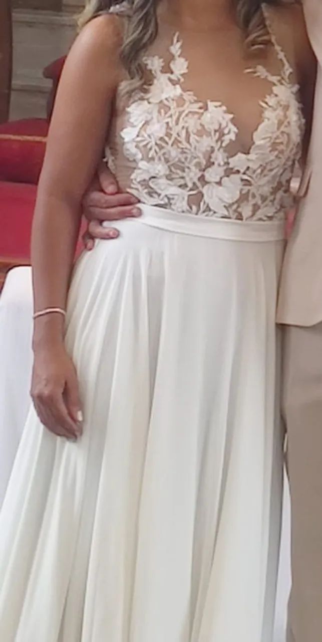 Desapego de Vestido de Noiva - Foto 4