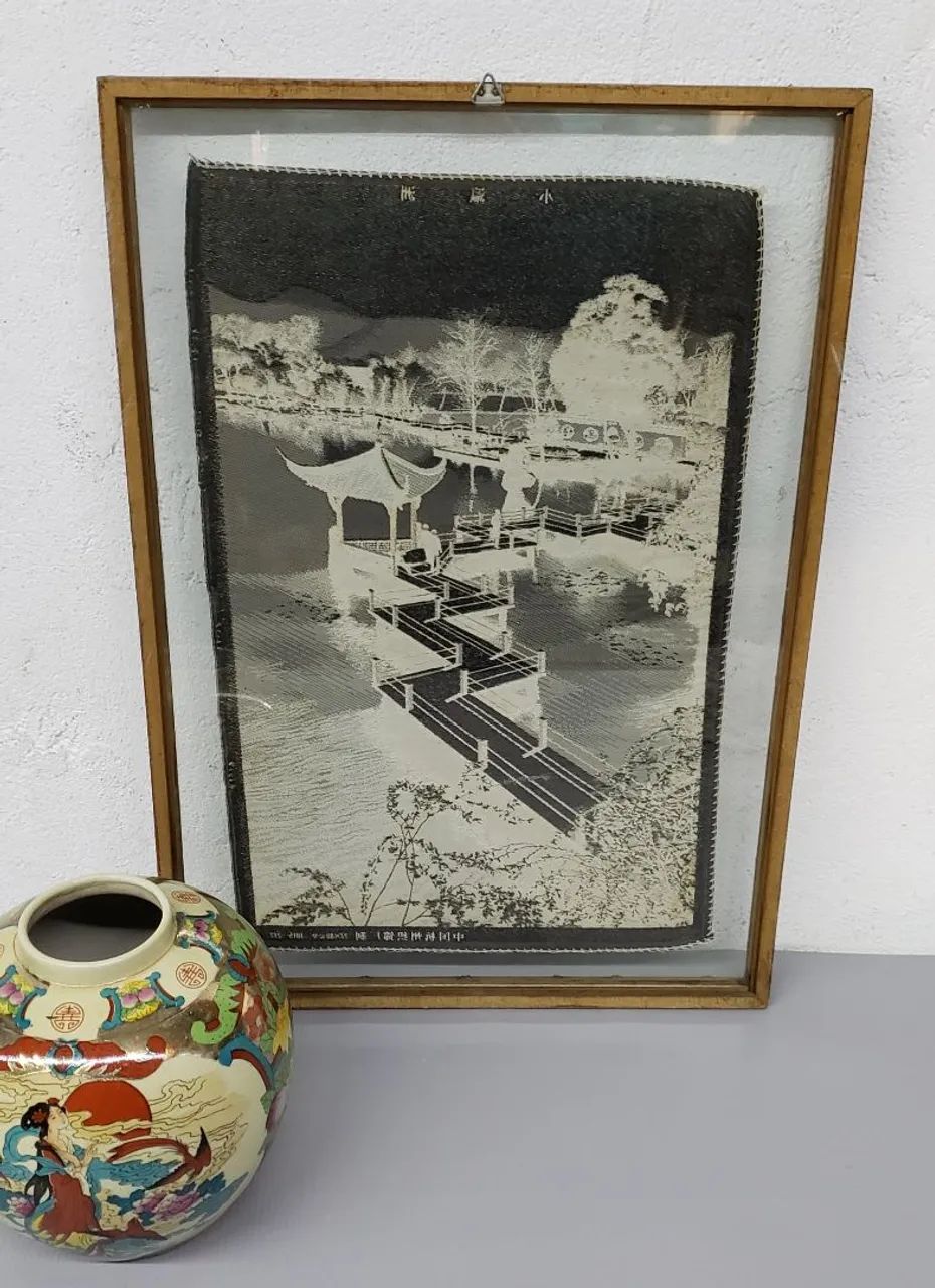 Vaso de porcelana chinês e quadro  - Foto 6