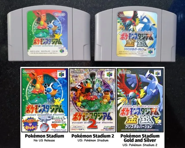 Pokémon Stadium 1 + Gold and Silver Japonês