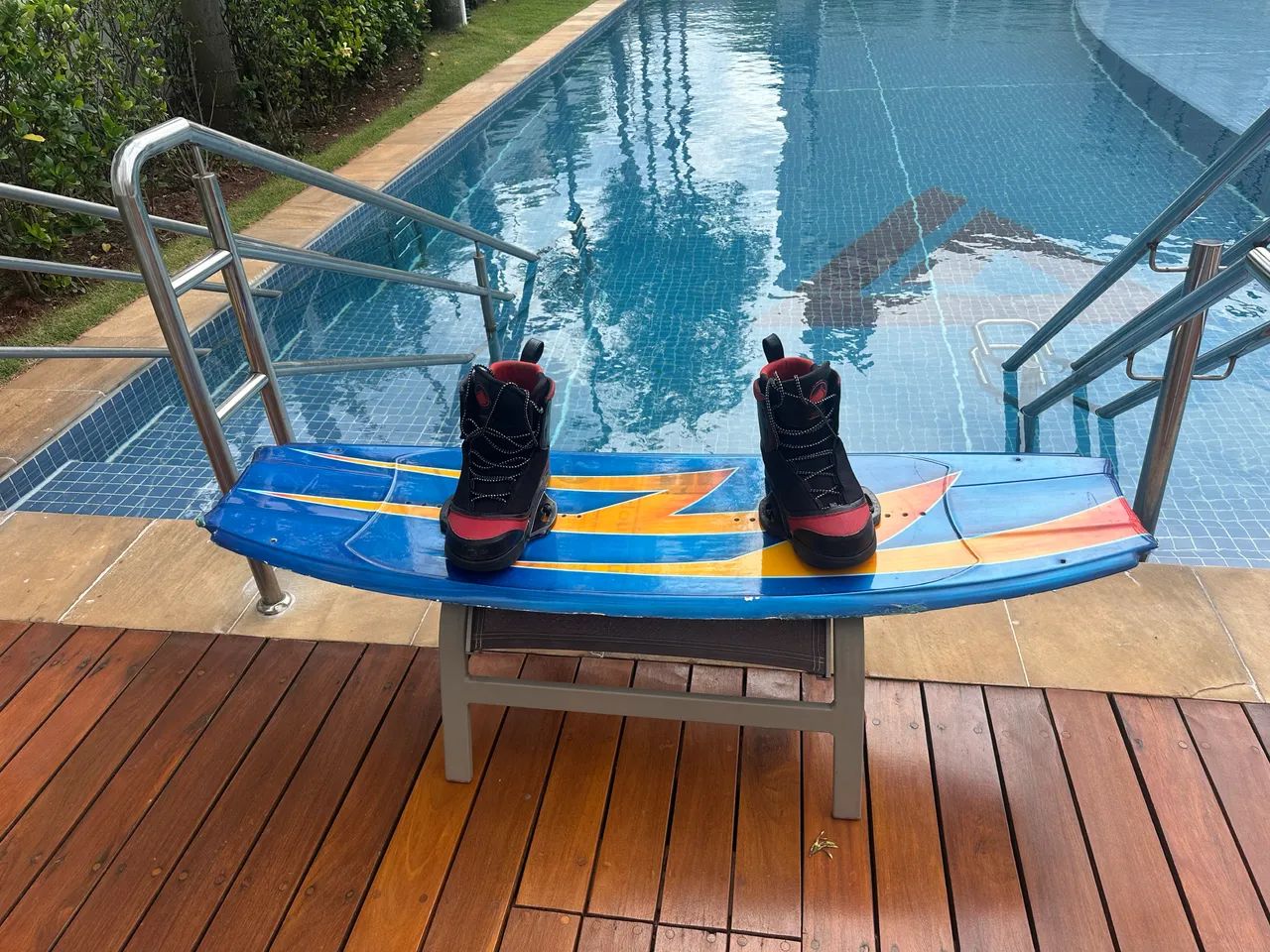 Prancha Wakeboard Double Up + Botas Liquid Force Fechadas Campinas-sp - Foto 6
