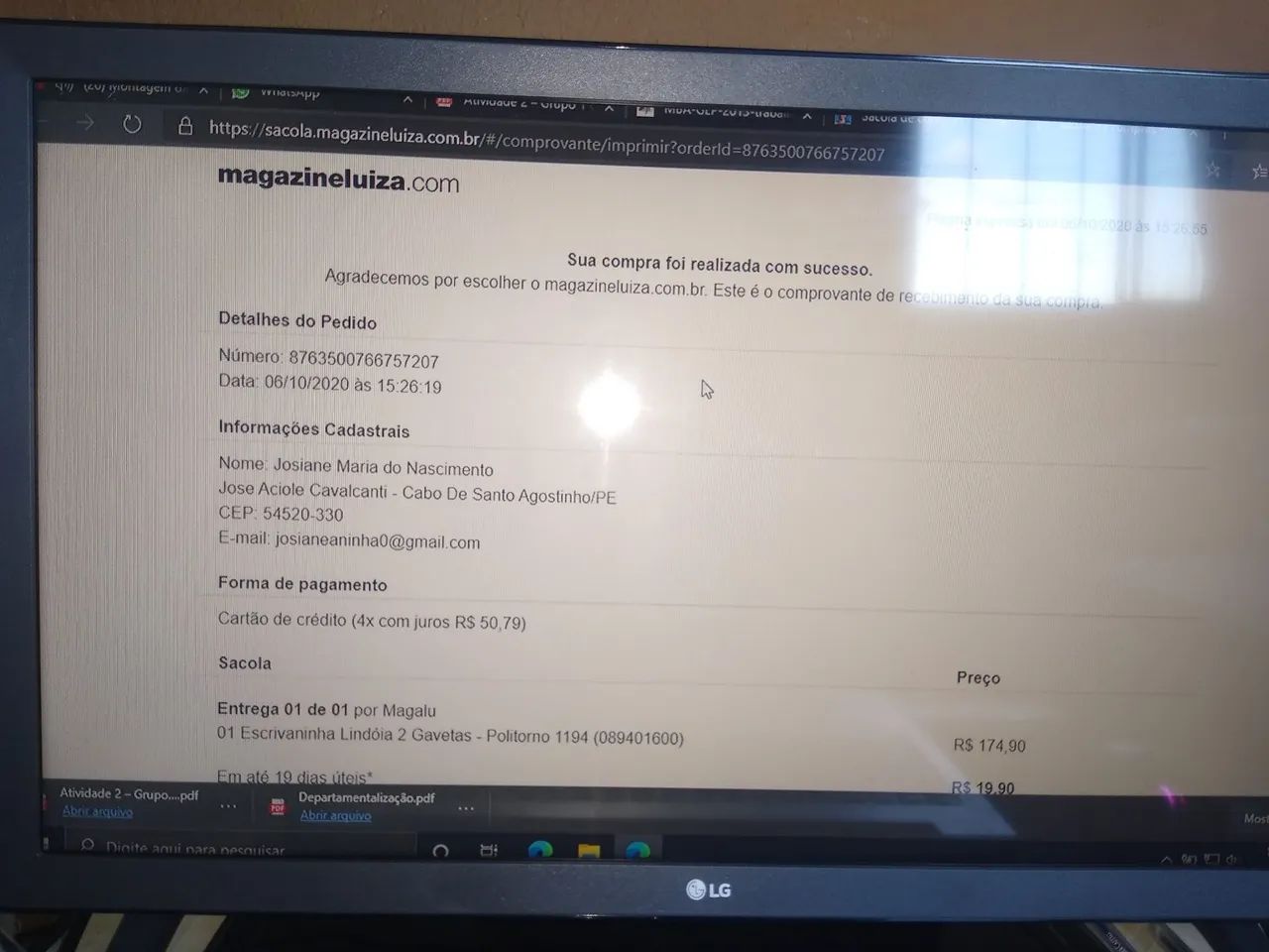 Tv 24 polegadas LG