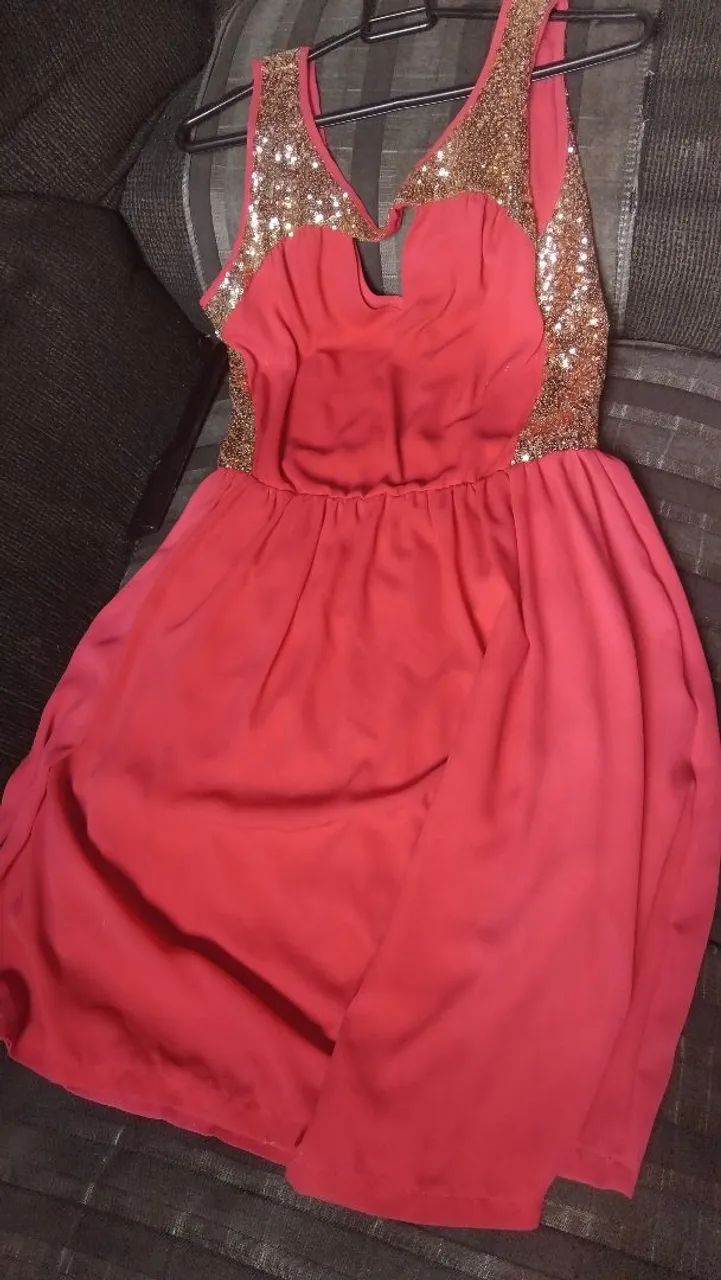 Vestido rosa lindo