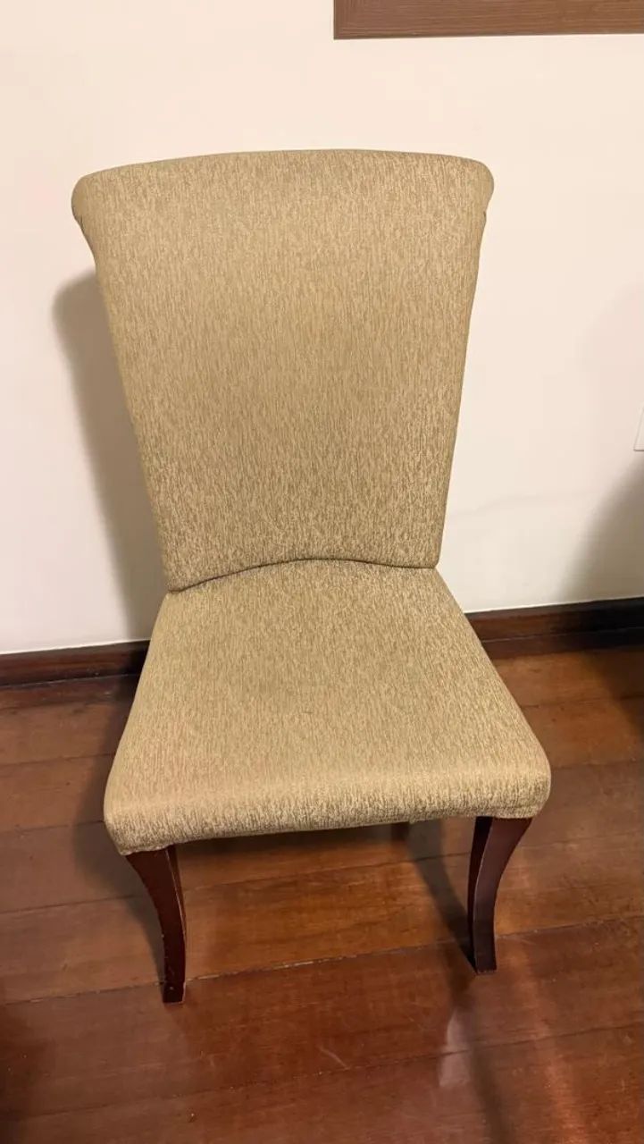 Mesa de jantar + 6 cadeiras com tampo de vidro - Foto 3