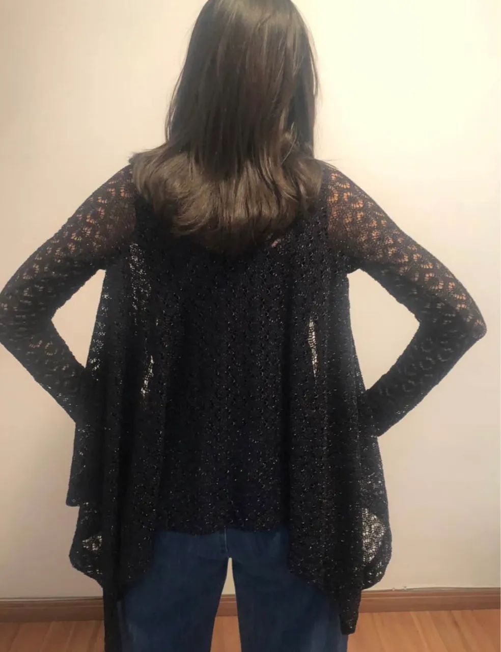 CARDIGAN ALONGADO PRETO (M) - Foto 3
