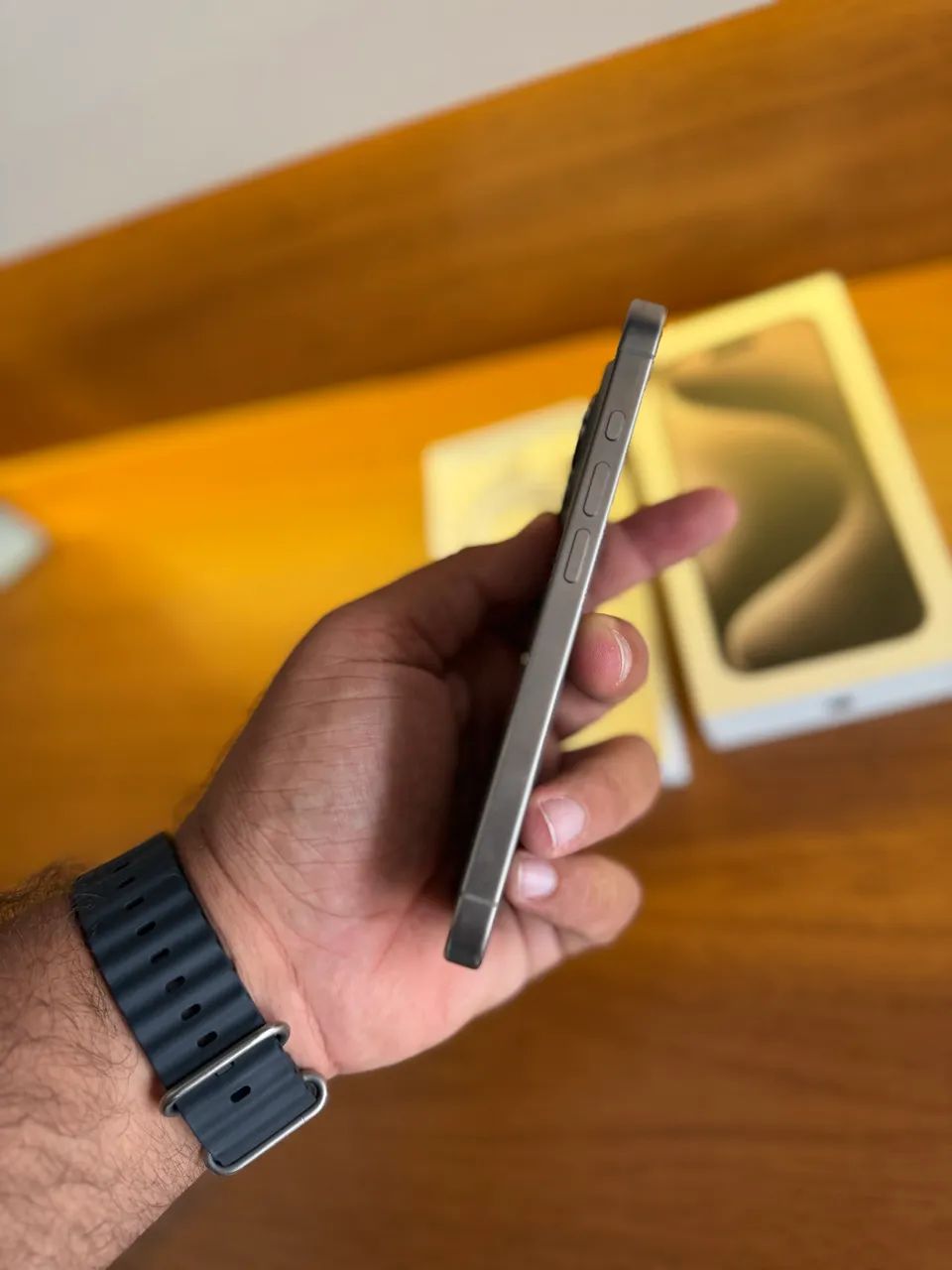 iPhone 15 Pro 256GB Natural - bateria 82% | completo  - Foto 5