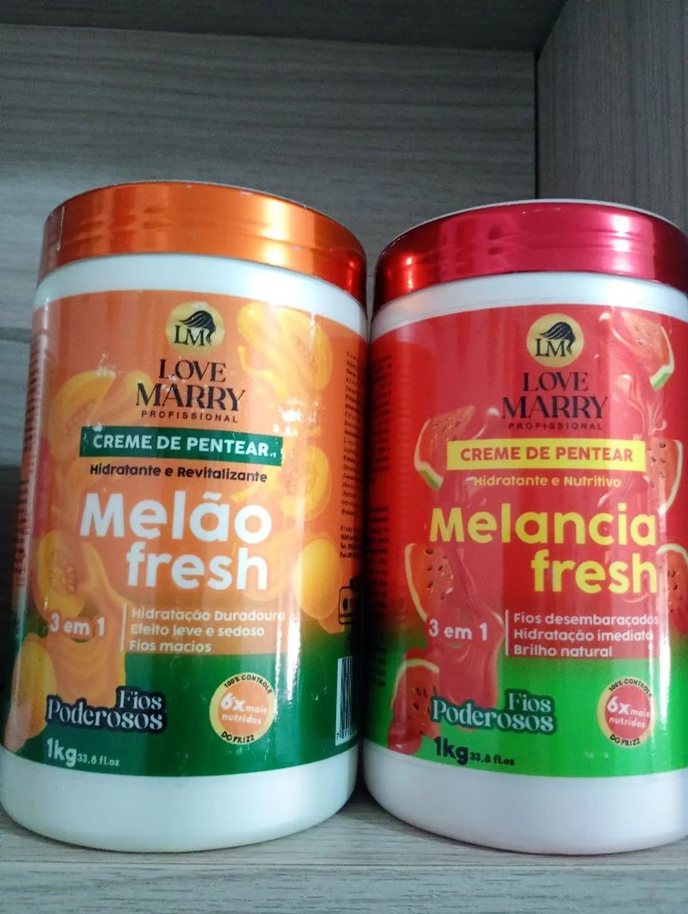 Combo 03 creme de pentear 1 kg - Foto 2