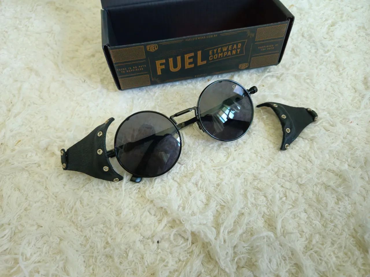 Óculos escuros fuel steampunk novos, aceito conversa no preço - Foto 5