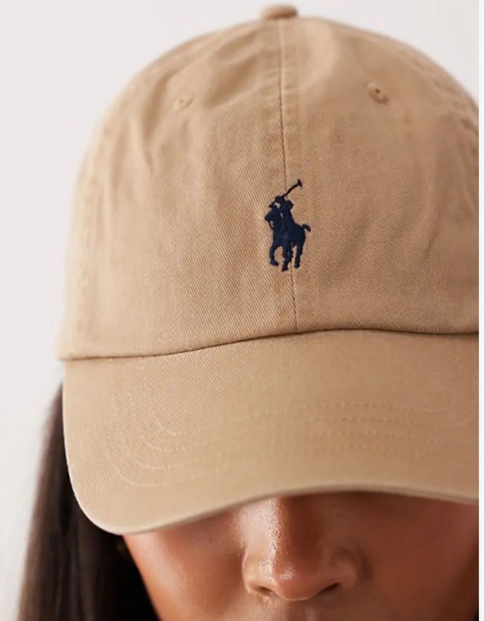 Boné polo Ralph Lauren bege e marinho - Foto 2