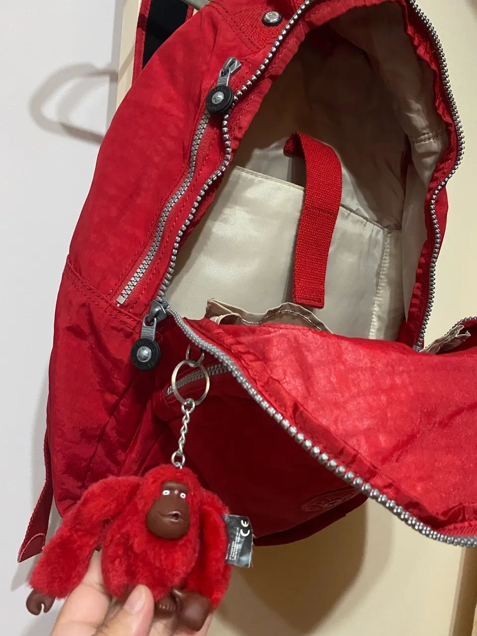 Mochila SEOUL Kipling VERMELHA - Bolsas, malas e mochilas - Sacomã