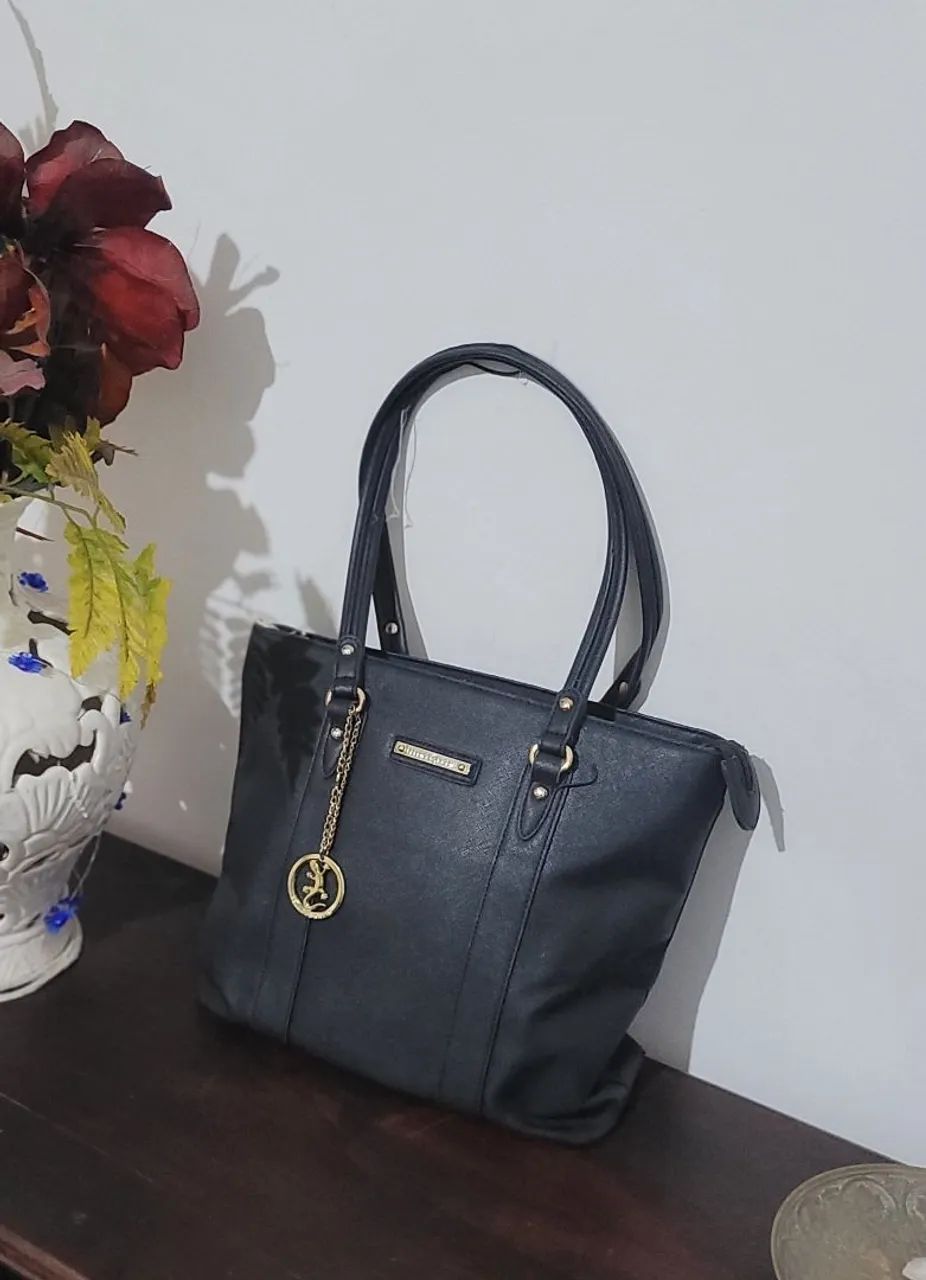 Bolsa Fellipe Krein Shopping Preta - Foto 4