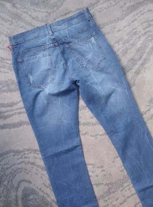 Calça jeans azul skinny - Foto 4