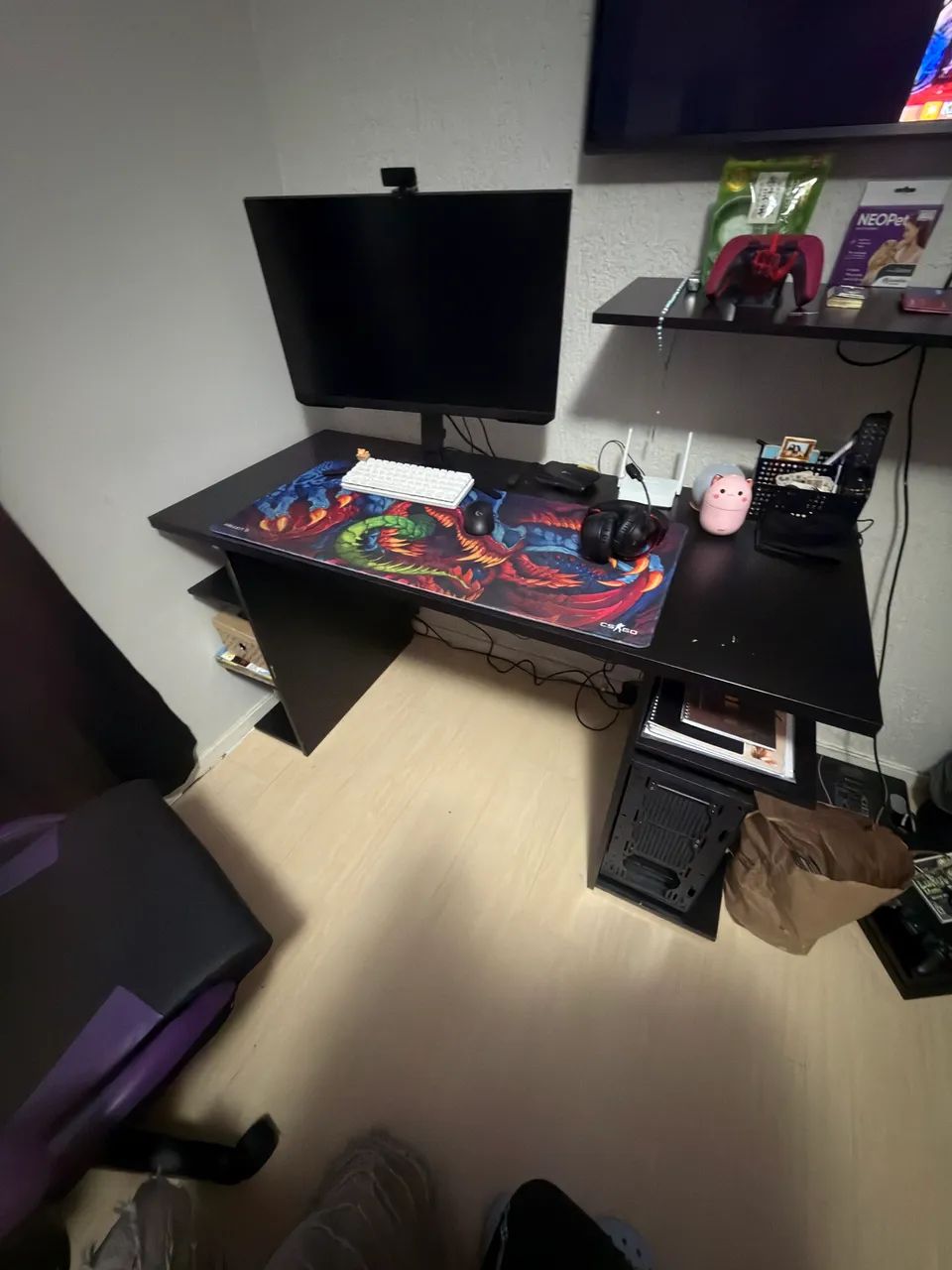 Escrivaninha preta  - Foto 3