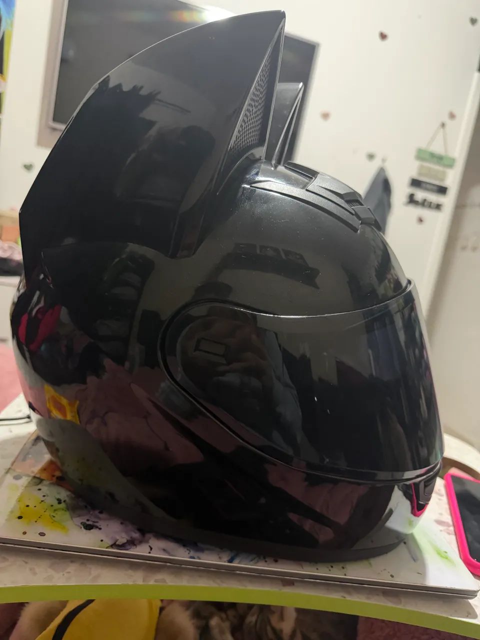 Capacete gatinha importado 