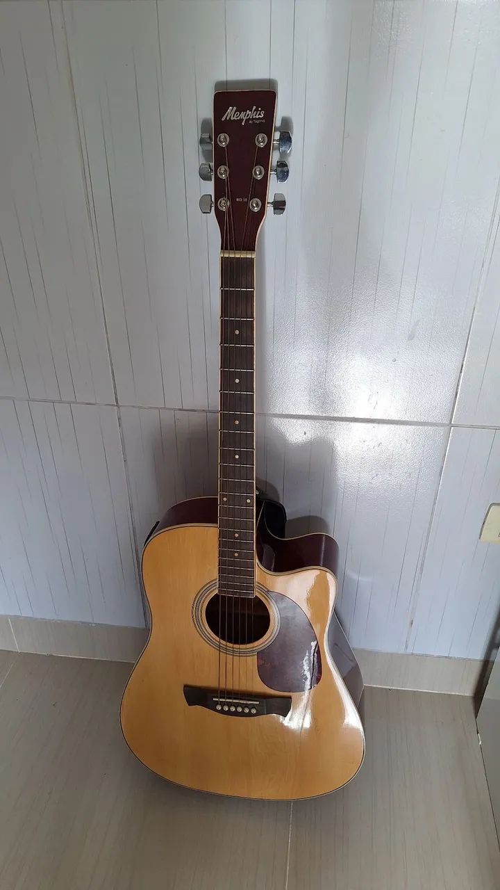 Violão Memphis Cordas de aço + Capa