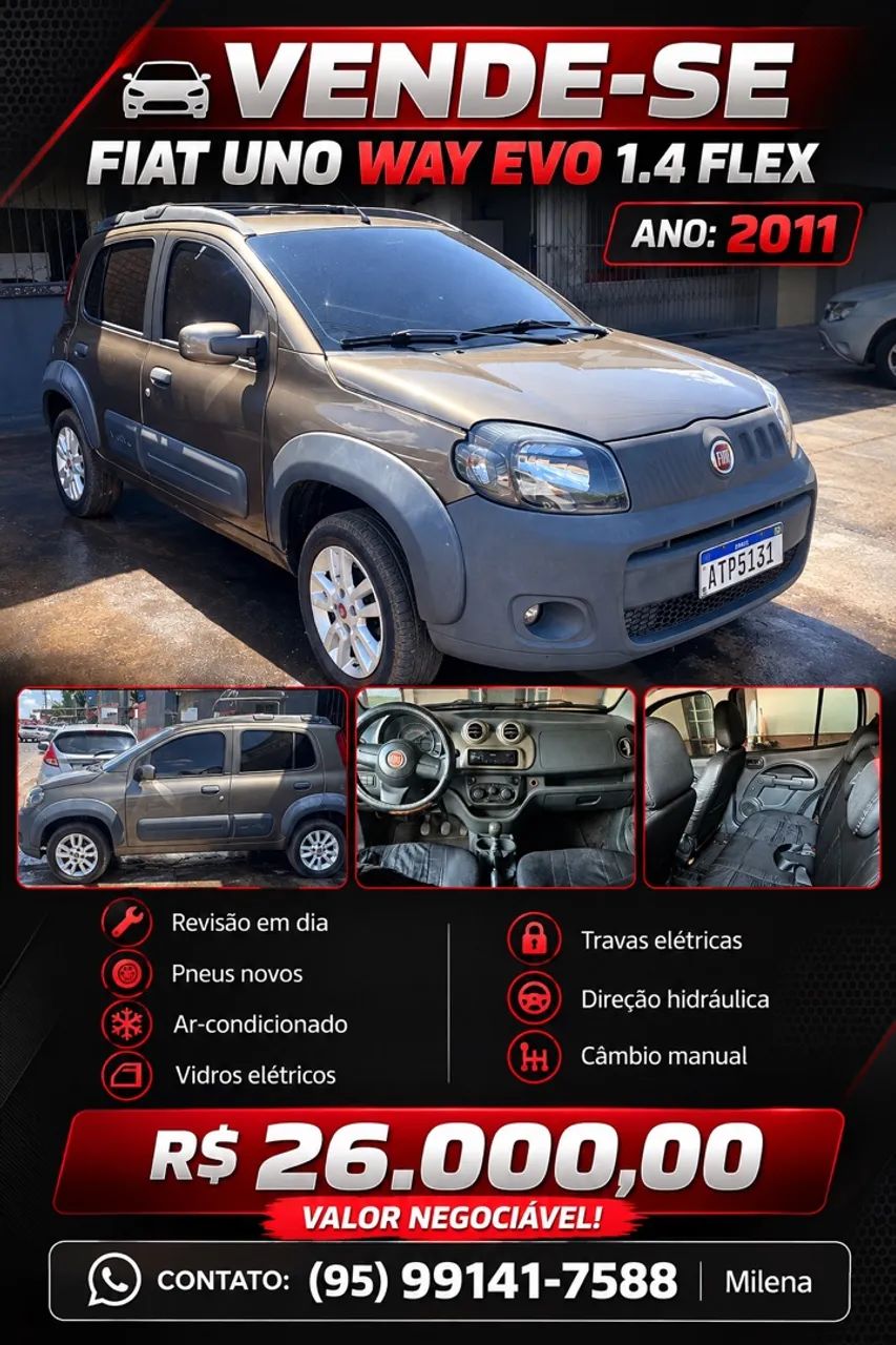 Fiat Uno WAY 1.4 EVO Fire Flex 8V 5P 2011