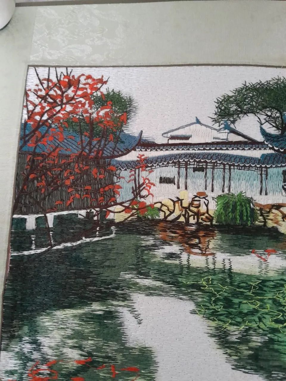 Gravura bordada Chinesa original - Foto 3