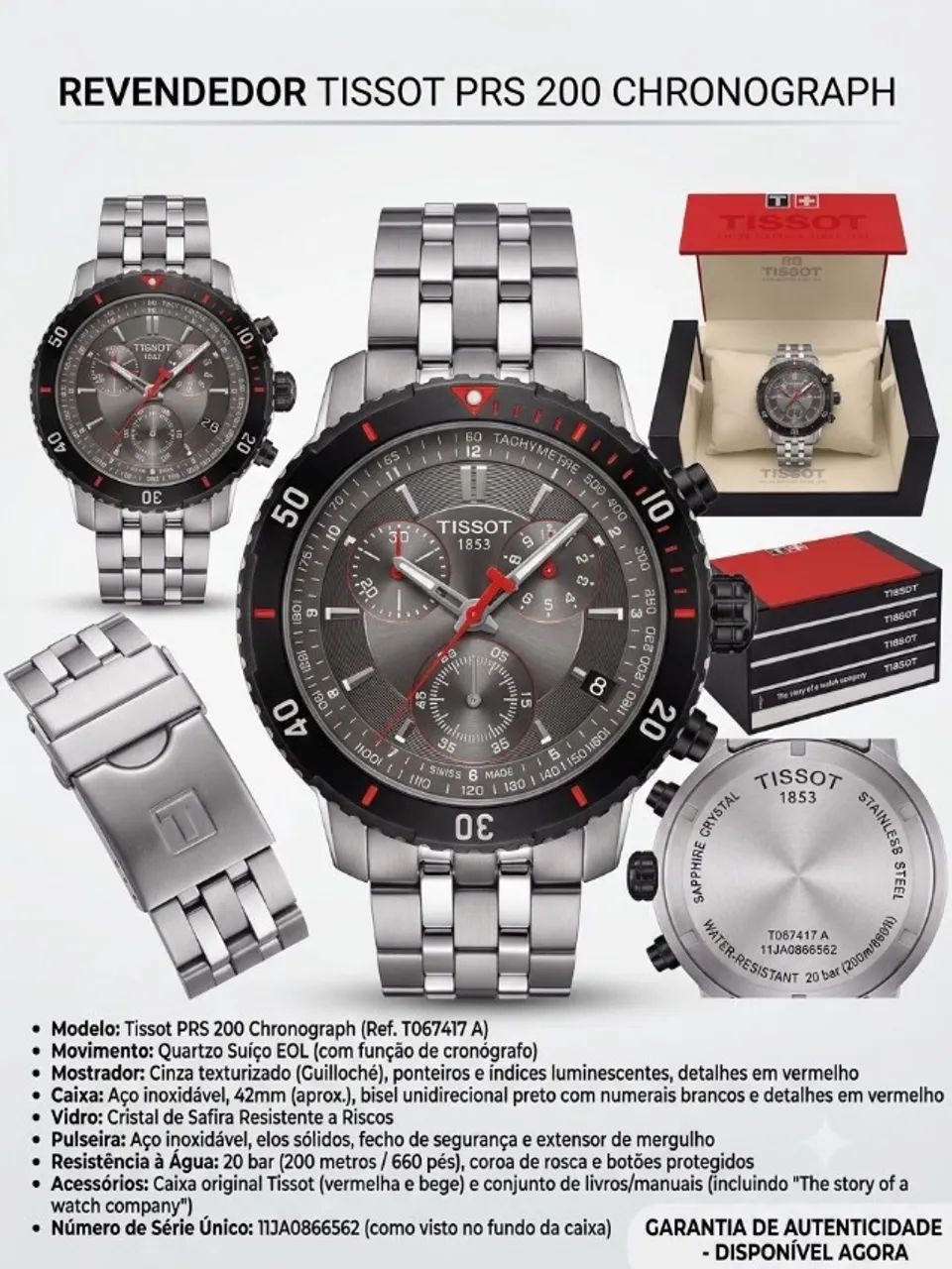 RELOGIO TISSOT Tissot PRS 200 CHRONOGRAPH