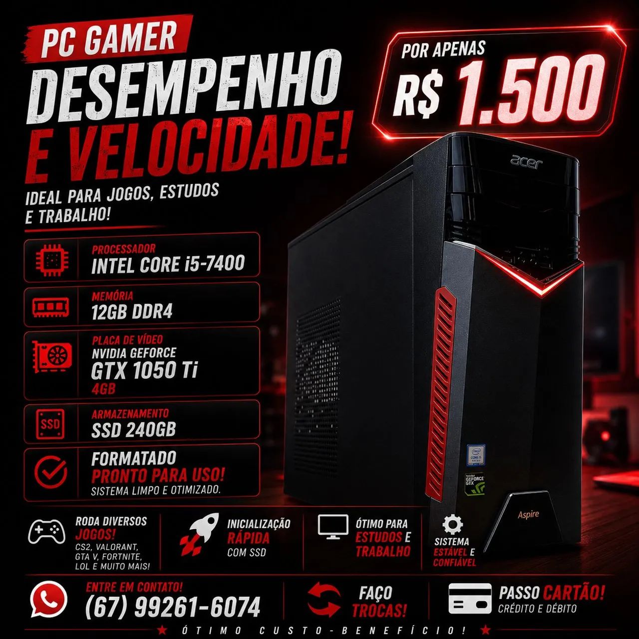 Pc Gamer barato 