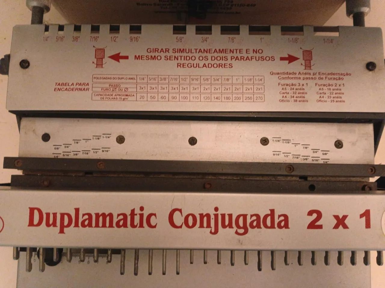 Encadernadora Lassane 2x1 furo quadrado conjugada - oferta pra vender rápido  - Foto 2