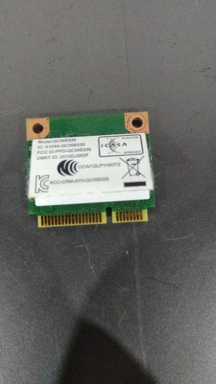 Placa Wifi Bluetooth Qualcomm Atheros Qcwb335 Notebook (Usado) - Foto 2