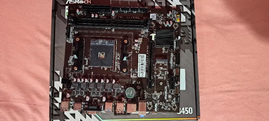 placa mae a320m semi nova pra vender logo - Foto 3