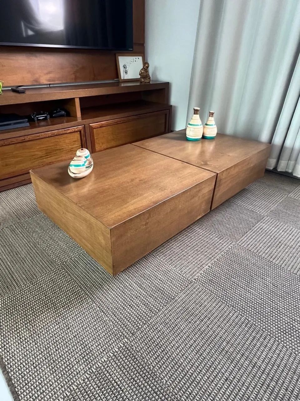 Mesa de centro adega embutida em madeira! - Foto 2