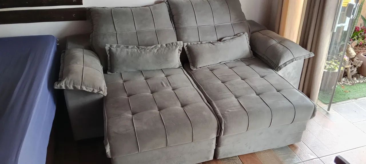 Sof á retrátil quase sem uso - Foto 2