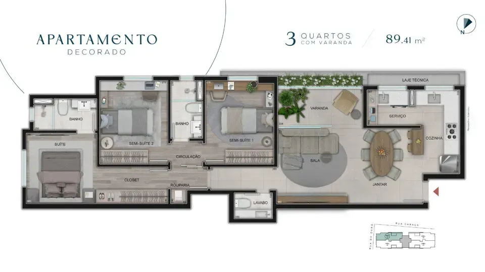 PLANTA 89m²