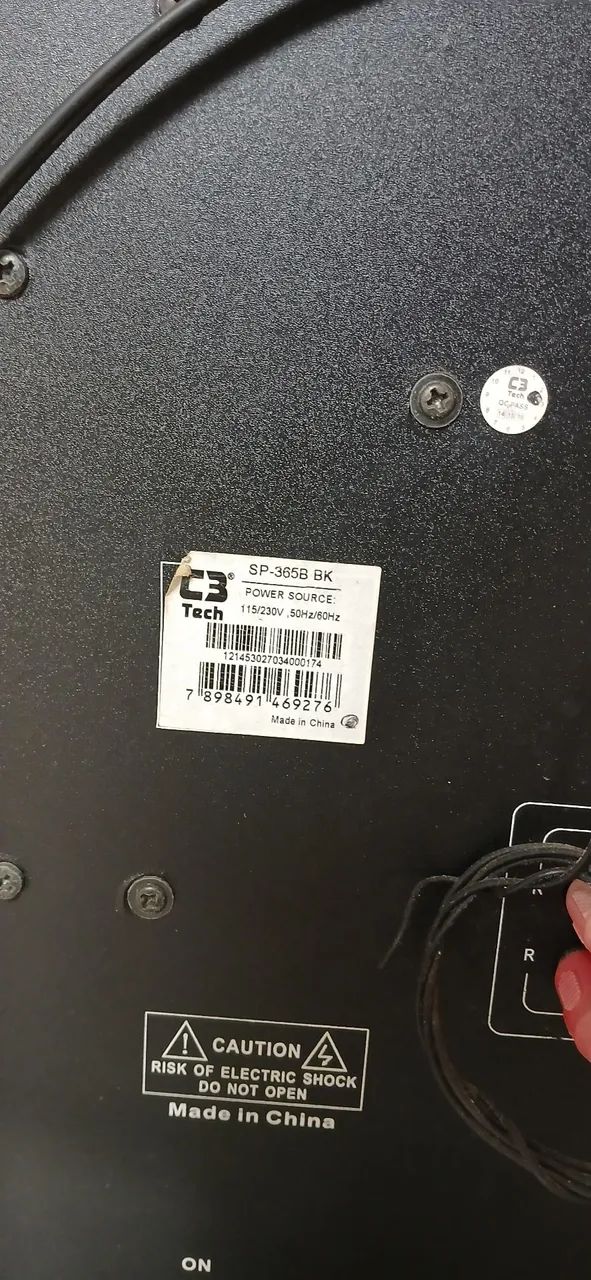 Subwoofer C3tech SP 365B  usado - Foto 2