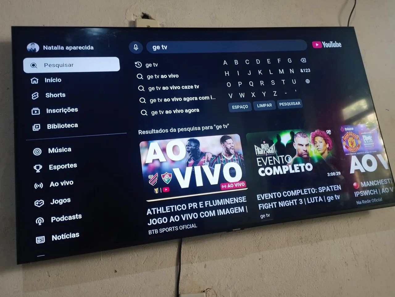 TV Samsung esmat 50 polegada 