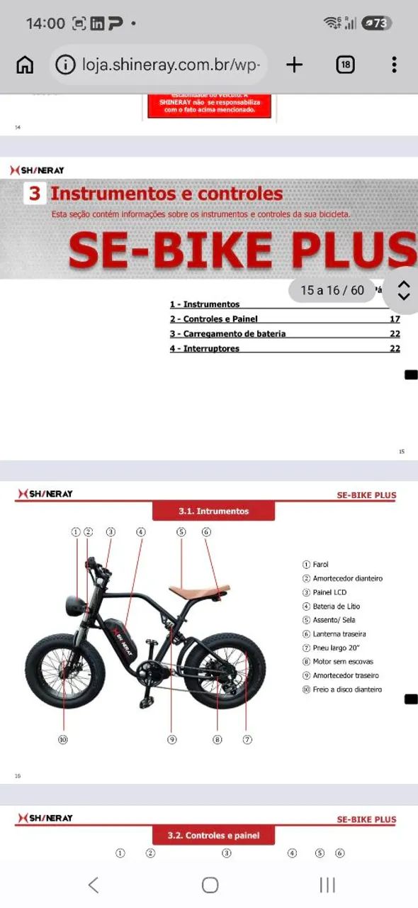 Bike elétrica Shineray SE - Foto 3