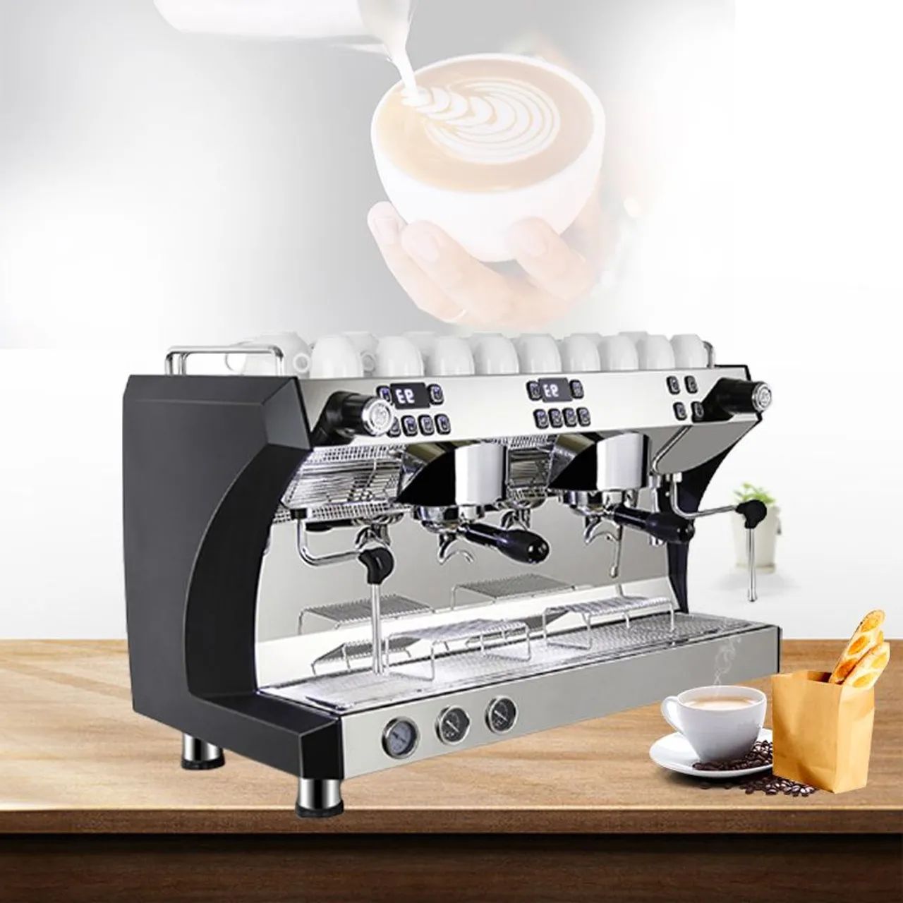 Máquina de Café Expresso Profissional 2 Grupos - Alta Performance - Foto 3