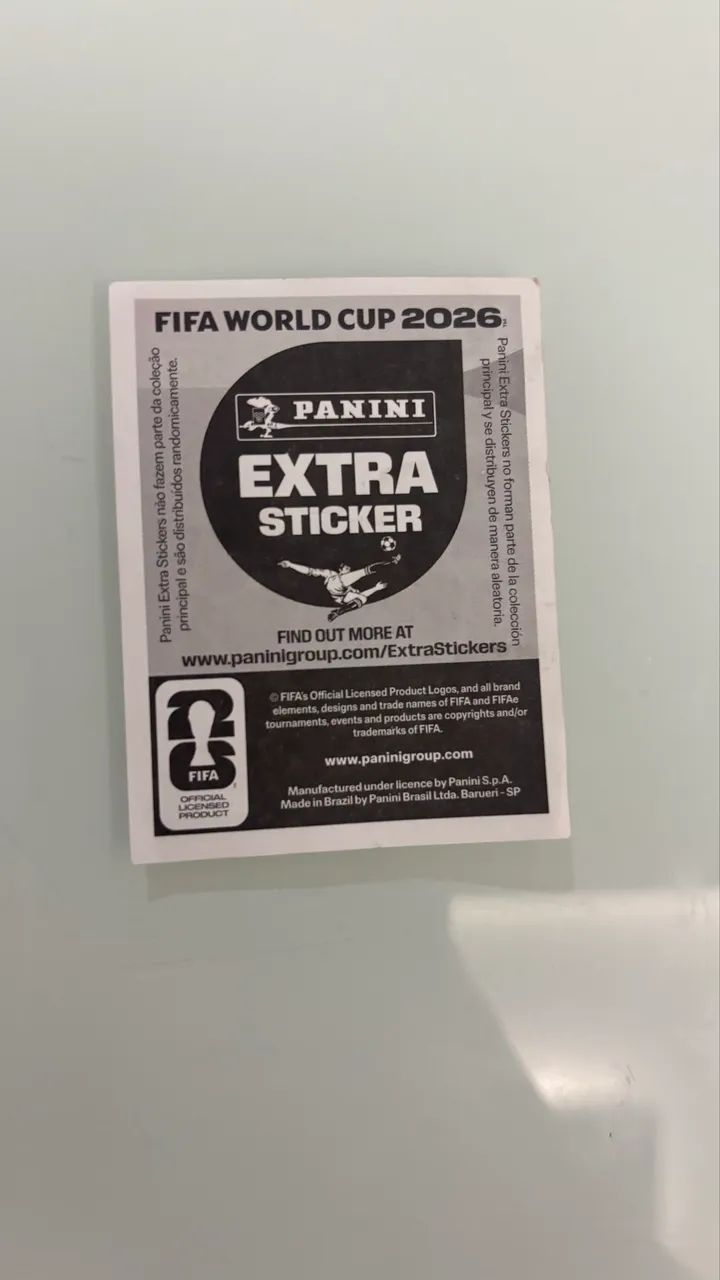 Figurinha Extra Sticker Bronze Erling Haaland Copa 2026 Panini Rara - Foto 4