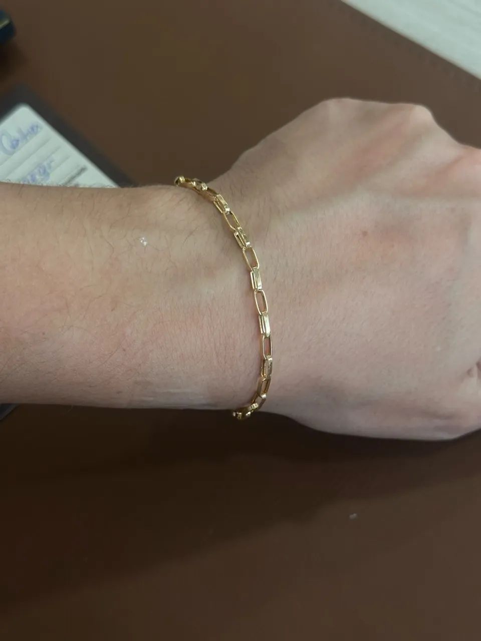 Pulseira de ouro tijolinho  - Foto 4