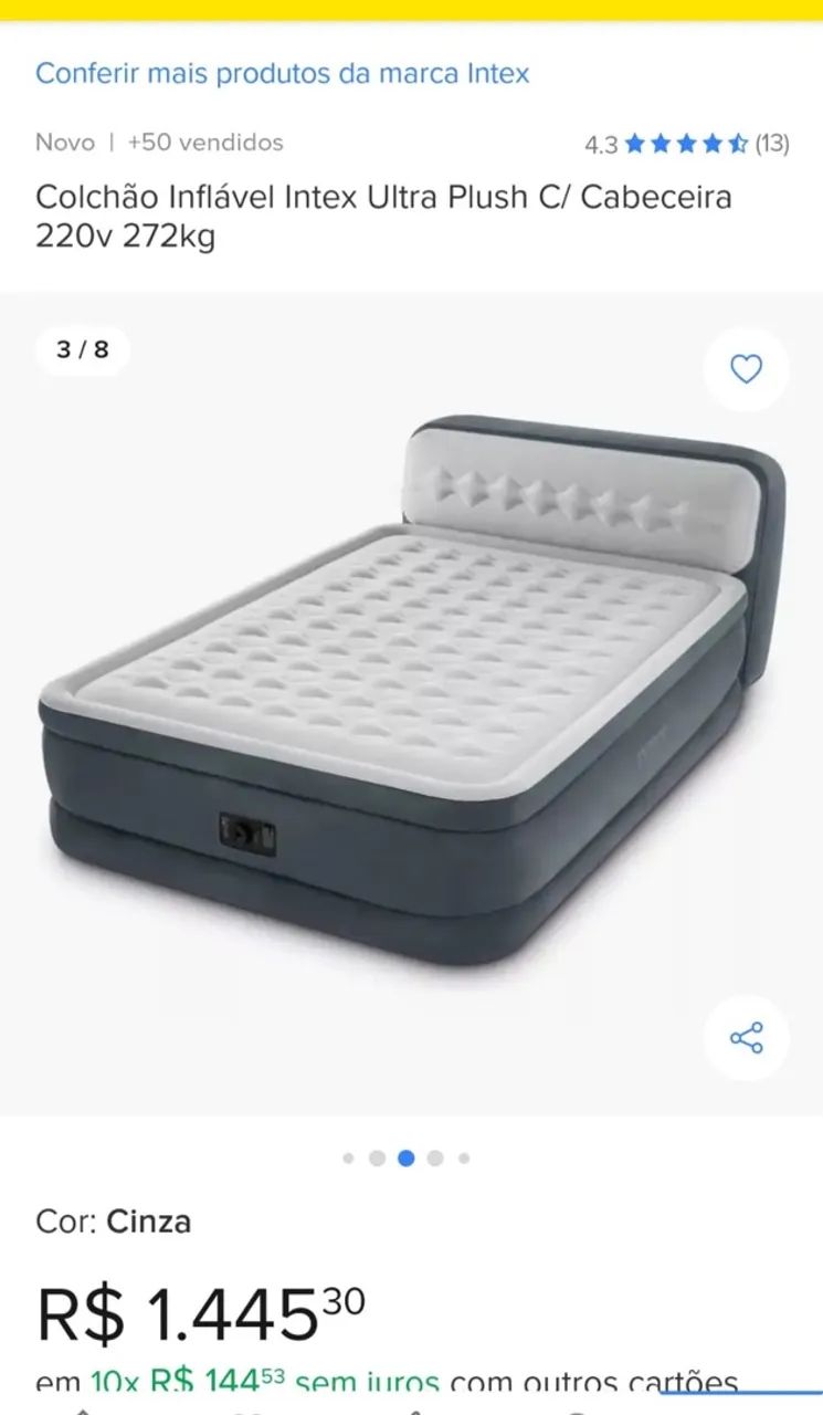 Colchão inflável ultra plush casal 