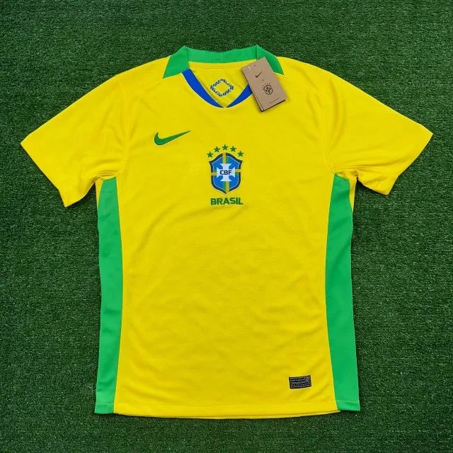 Camisa do Brasil Masculina Amarela 2025